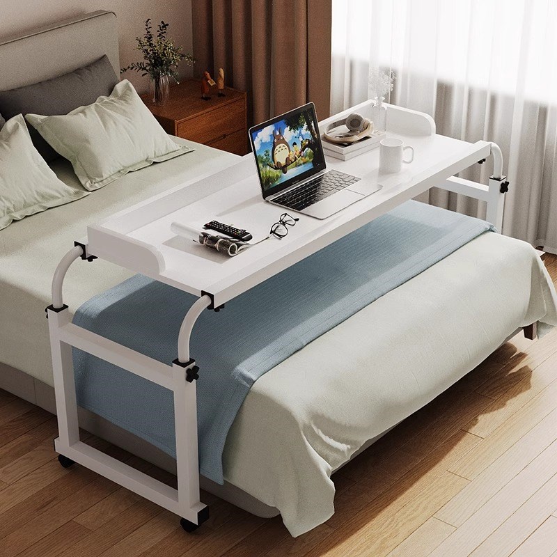跨床桌可移动升降床边桌卧室懒人床上小桌子学习桌办公长条床位桌