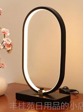 正品触摸遥控新式台灯卧室头温馨浪床漫现中代禅意福玄关鹿摆件调