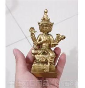 正品纯铜梵泰国大四面佛摆件天王佛像有求必应佛印摆度神像泰式装