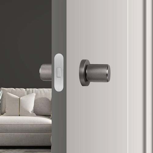 双面锁磁吸锁体卧室内静音隐形锁具简约儿童门把手斜舌木门整套锁