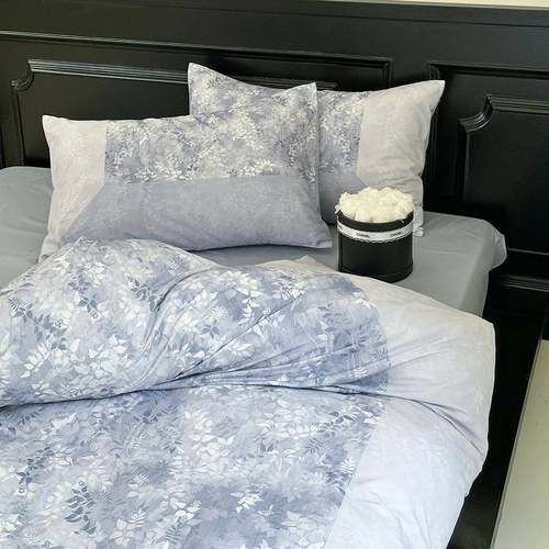 纳兰 复古全棉磨毛床上四件套100S印花纯棉被套用品保暖秋冬加厚