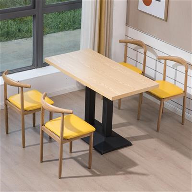 铁艺牛角椅饭店餐饮主题餐厅小吃面馆烧烤奶茶甜品店快餐桌椅