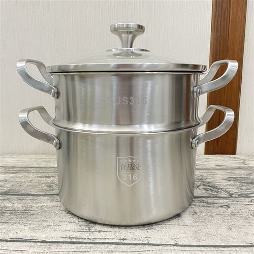 316汤锅不锈钢加厚家用奶锅煮粥锅煮锅馒头蒸锅具燃气电磁炉炖锅