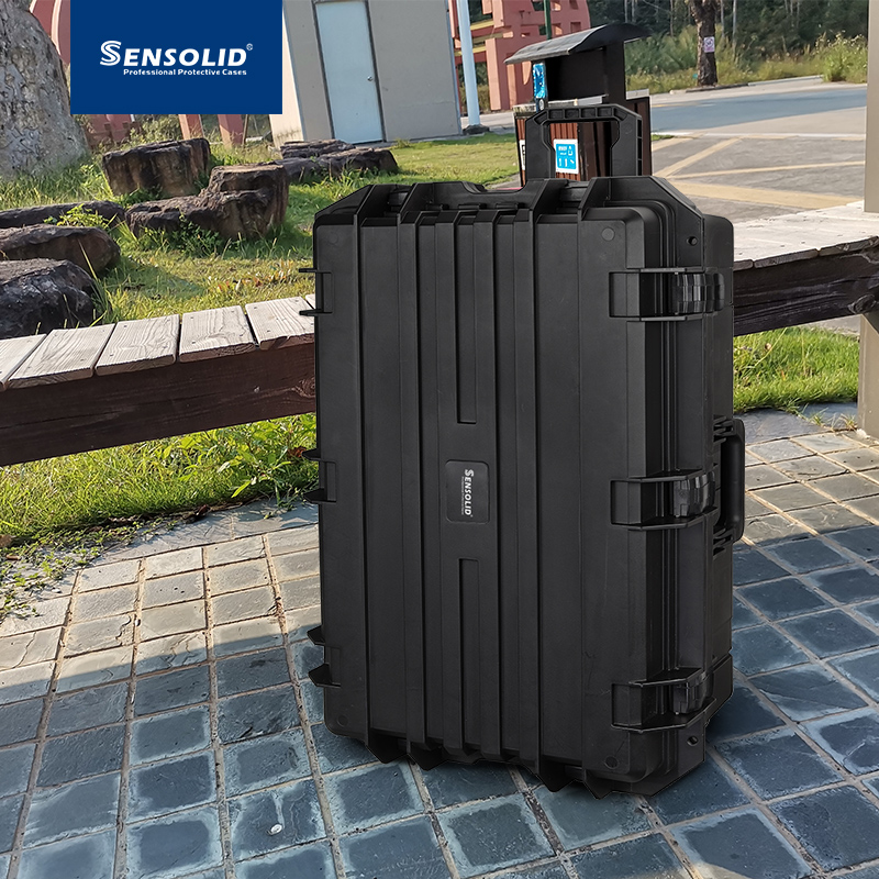 SENSOLID塑料PP工业级加厚拉杆箱多功能仪器设备箱耐用安全防护箱