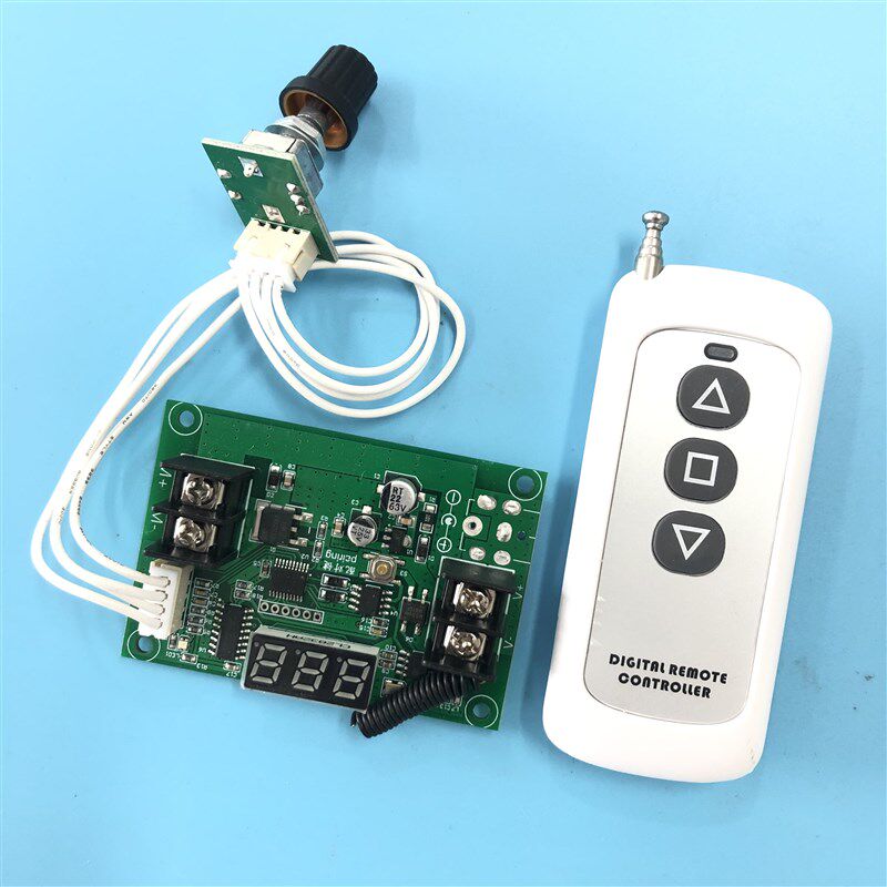 12V24V 无线遥控直流电机调速器  PWM无极调速开关 10A 控制