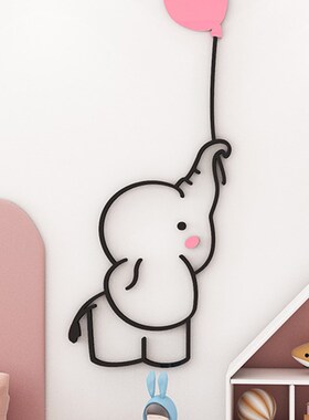 卡通墙贴3d立体少女心儿童房间墙面装饰布置女孩卧室床头贴画贴纸