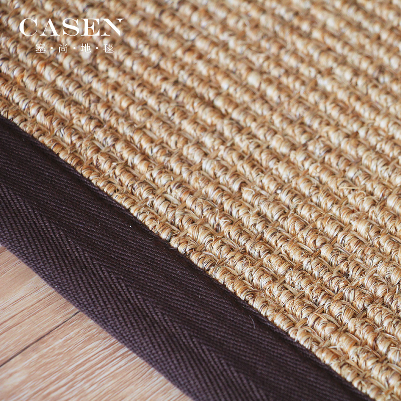 塞尚简约加厚大螺纹剑麻地毯现代客厅茶几地垫餐厅书房满铺毯定制