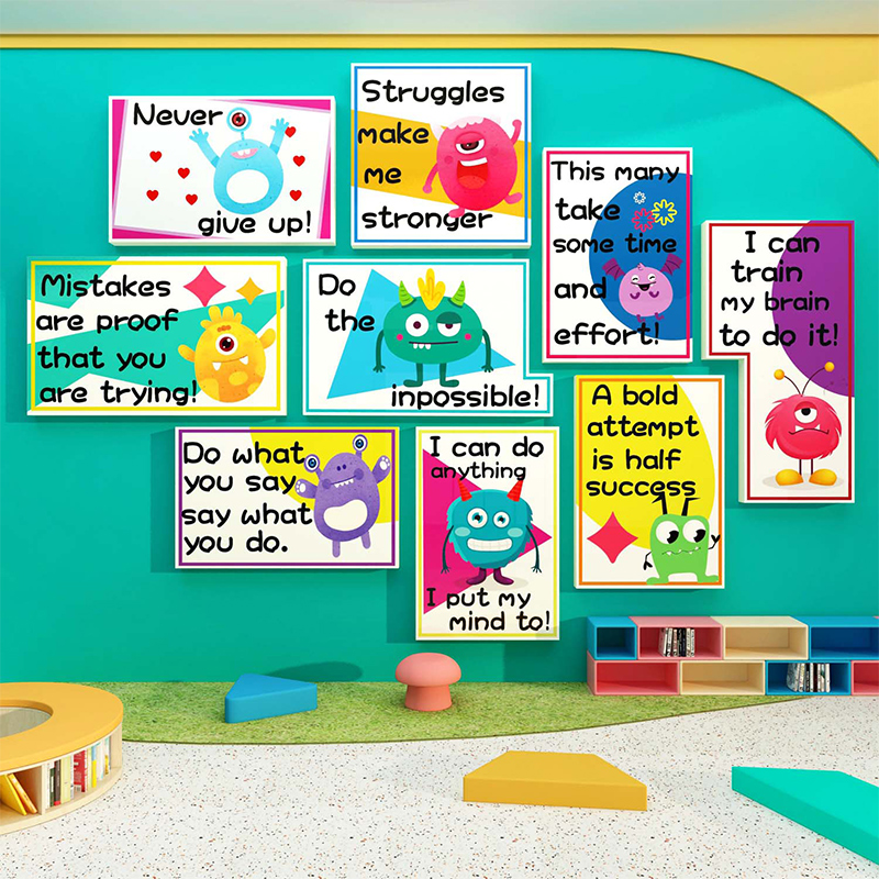 英语角教室墙面装饰布置环创主题幼儿园托管机构形象班级文化贴纸