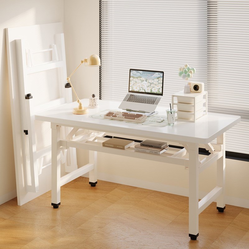 可折叠电脑桌台式书桌家用办公桌卧室小桌子简易学习写字桌长方形