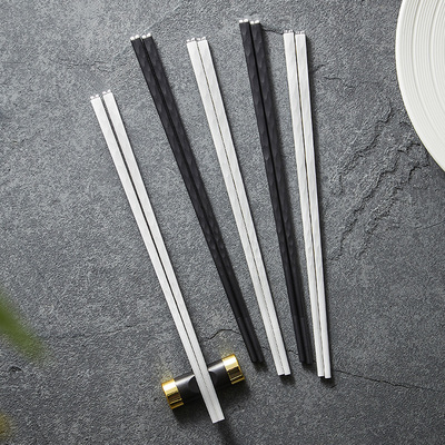 耐高温筷子商用防滑合金筷高档餐厅酒店摆台家用分餐筷易清洗公筷