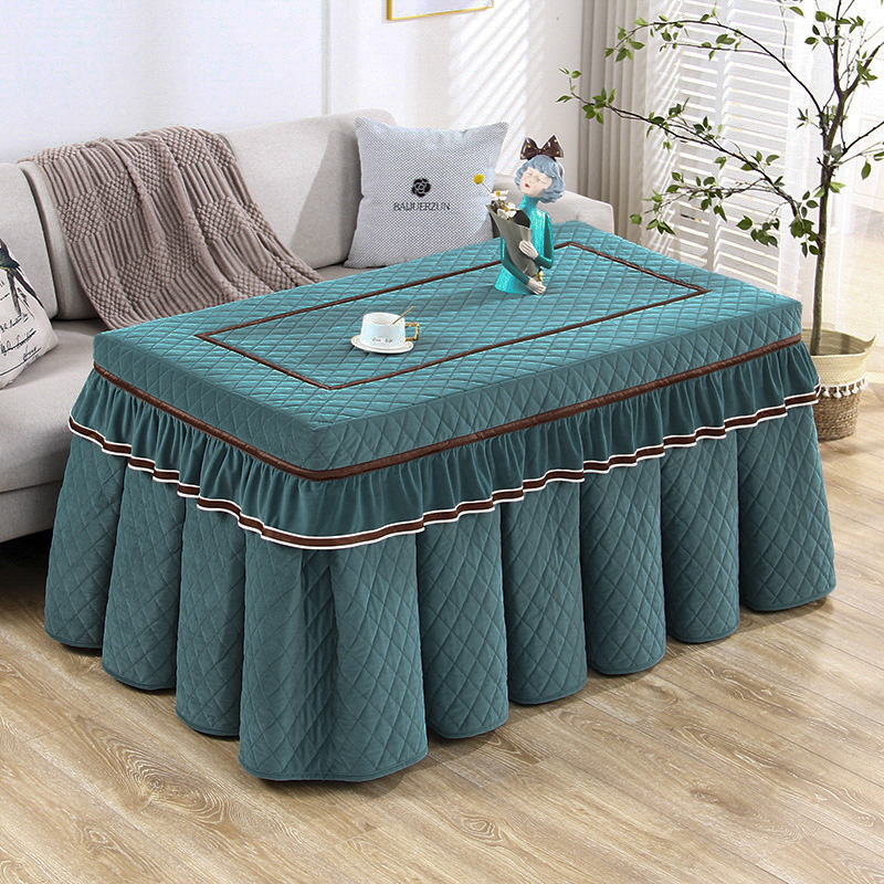 烤火桌罩套长方形加绒加厚烤火炉桌布罩烤火罩被2023新款电炉罩套