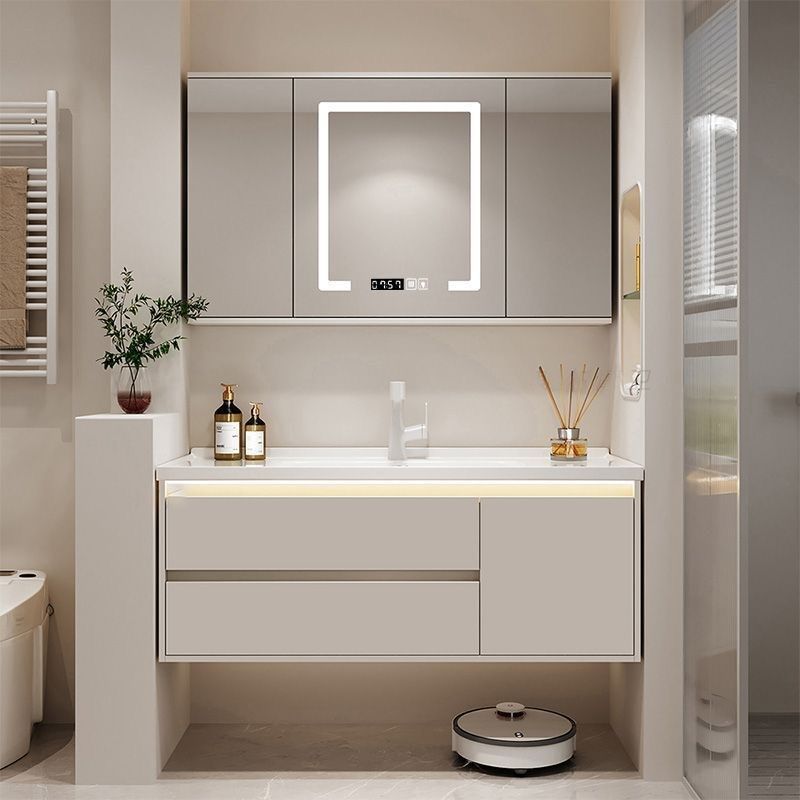 智能浴室柜陶瓷一体盆65/75CM85/95公分105/115厘米洗漱台盆