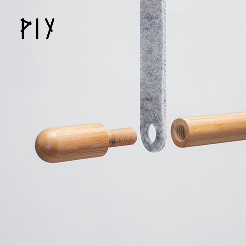 PIY 晾衣杆阳台顶装伸缩可调节晾挂衣架简约家用现代单杠简易竹杠