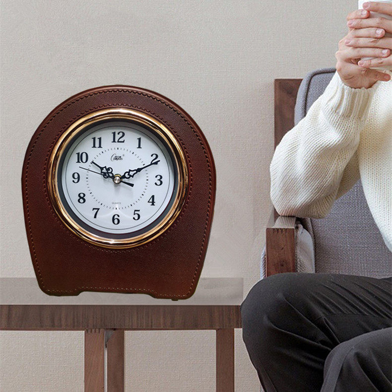 康巴丝钟表摆件静音台钟家用创意大号客厅座钟卧室台式时钟表挂钟