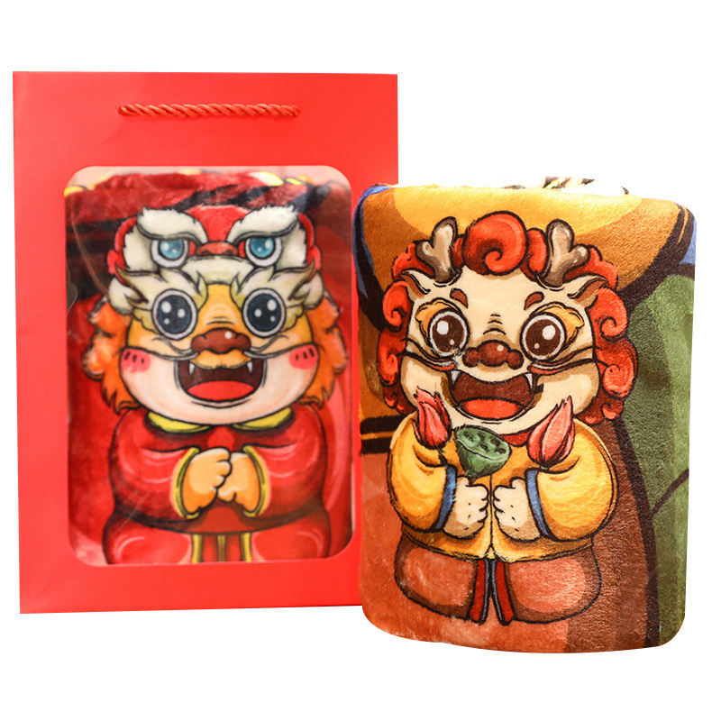 毛毯抱枕毯子冬季加厚办公室午睡空调毯车载盖毯法兰绒毯学生宿舍