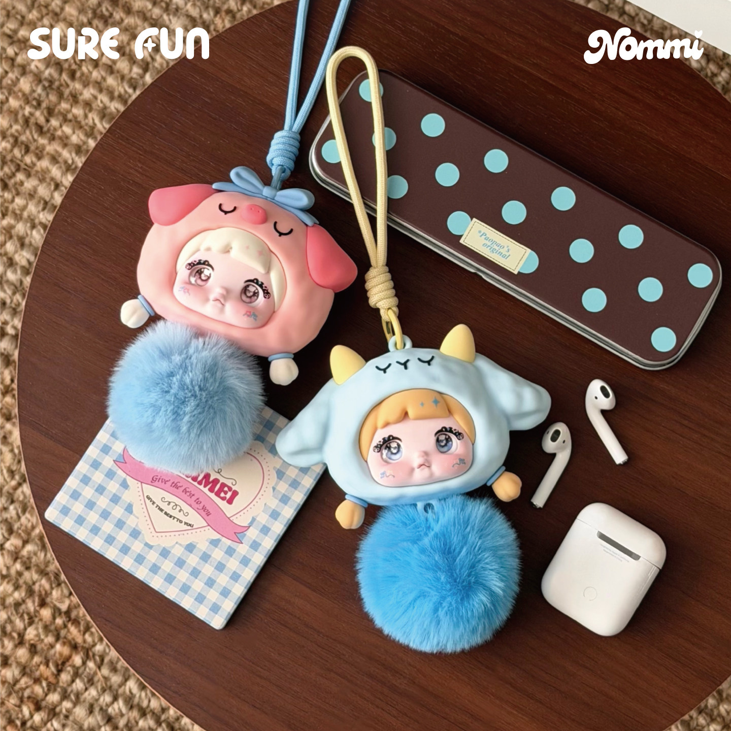 SUREFUN Nommi糯米儿森林小乐章系列硅胶耳机包盲盒可爱圣诞礼物,模玩/动漫/周边/娃圈三坑/桌游,潮玩盲盒,淘宝优惠券,粉丝福利购,淘宝优惠卷