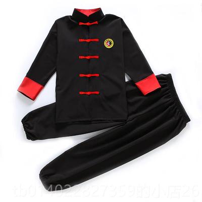 正品儿童武演术服练功服少儿功夫训练服国男风出服女童太极中服表