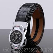 潮流搭简约腰带时尚 正品 英保皇罗真皮皮牛带男百士自动扣纯皮个性