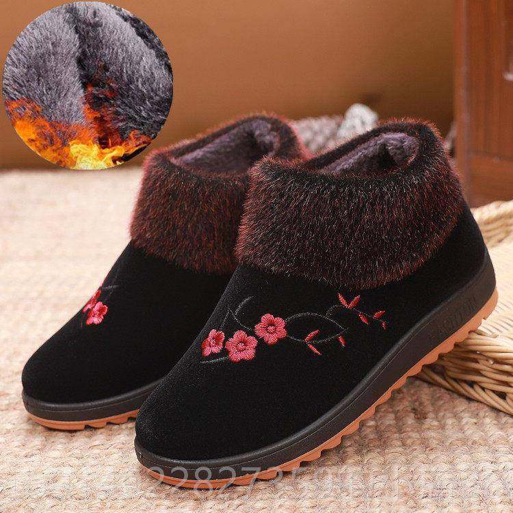 正品牛筋底老人女北绒京布鞋女鞋冬季老年棉鞋加保暖奶奶棉靴软底,女鞋,时尚雪地靴,淘宝优惠券,粉丝福利购,淘宝优惠卷