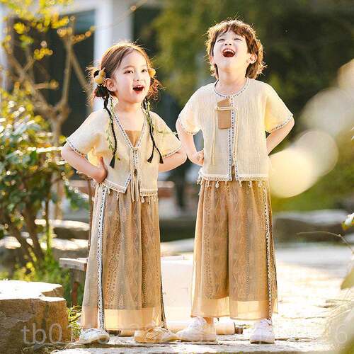 正品六一儿童夏季演出服幼儿园生照毕业古装汉服小学班舞蹈合唱朗