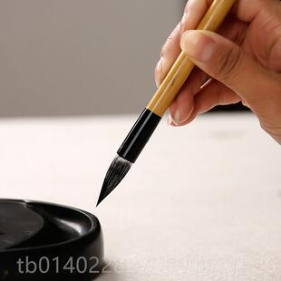 正品毛笔兼毫七狼三羊古法兼毫生学初成学中楷小楷颜柳人欧楷行书