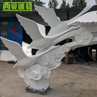 不锈钢雁群雕塑 广场园林装饰摆件 不锈钢动物雕塑 大雁南飞