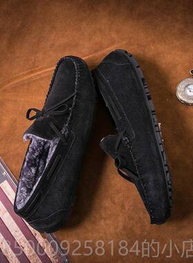 正品韩社205新款豆豆鞋男版2潮流品牌真皮鞋会精神小伙懒人鞋快手