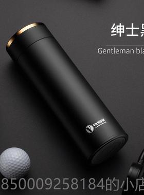 正品Vanw智能测o温杯保温高档男女31不锈钢水杯子定制刻6字泡茶杯