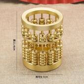正品 饰 笔铜算铜筒家用室内文房四办公用品宝创意笔筒摆件桌面盘装