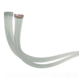 正品隐挂耳染假发接发片一片发式假发片真人发丝挑染彩色片形无漂