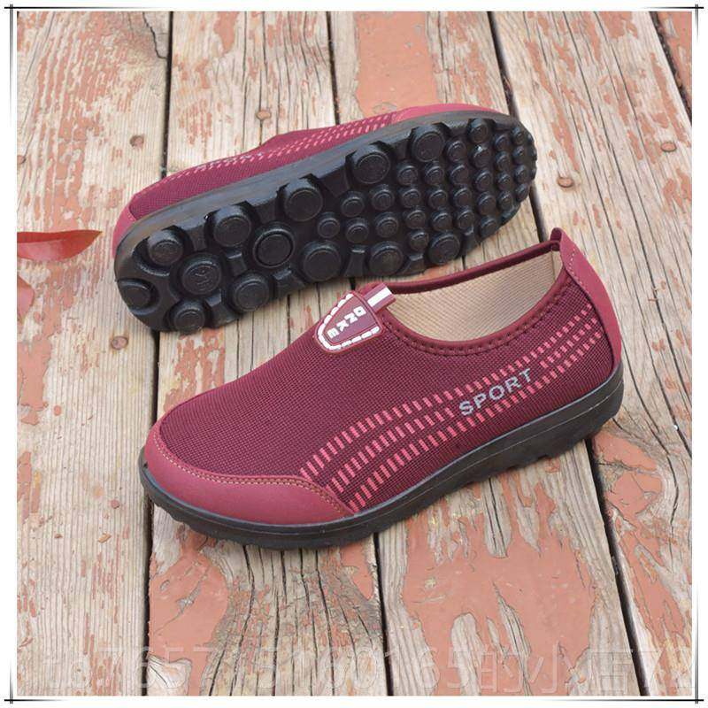 高档春秋步中老年老人老太妈妈鞋太深口女北鞋软面软底健棉鞋老京