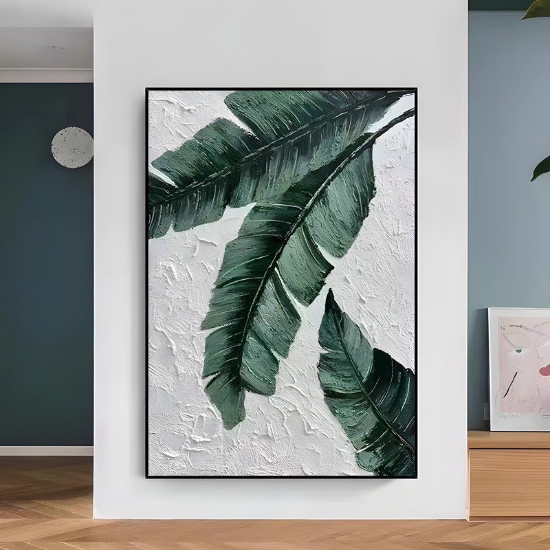 客厅沙发背景墙挂画现代简约原木奶油风肌理感装饰画家大业大壁画