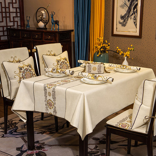 PVC餐桌垫椭圆形防水防油防烫免洗茶几台布书桌布长方形家用餐布