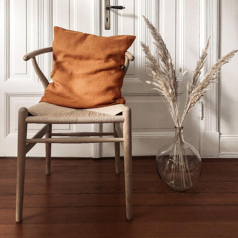 纯色亚麻抱枕套沙发靠枕客厅靠垫套腰枕靠背套简约大号不含芯定制