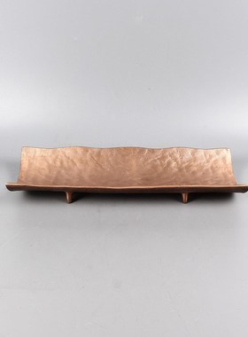 简约现代样板房客厅桌面几何长形托盘摆件欧式家居玄关饰品工艺品