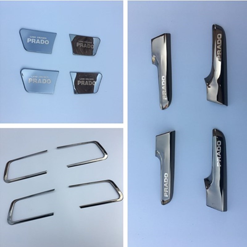 10-20新款普拉多内拉手门碗贴霸道2700车门内握把手亮条框改装件