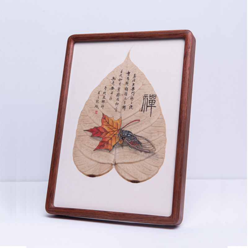 定制黑胡桃圆角实木相框摆台8/10寸/a4榫卯原木画框装裱挂墙国画6