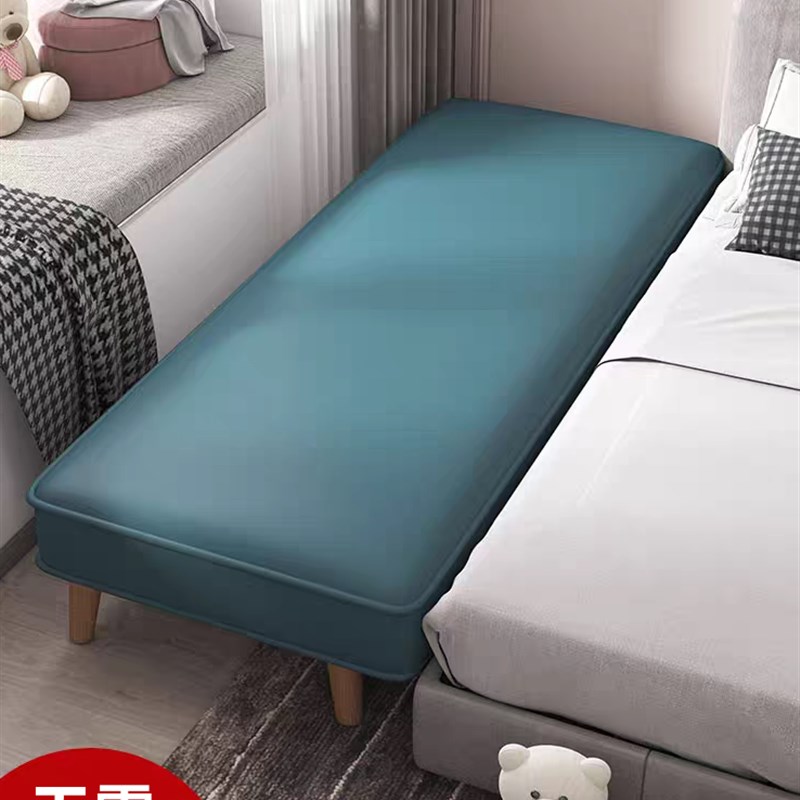 通用实木软包床加宽卧室床边窄款扩宽床尾儿童拼接床扩宽床加长