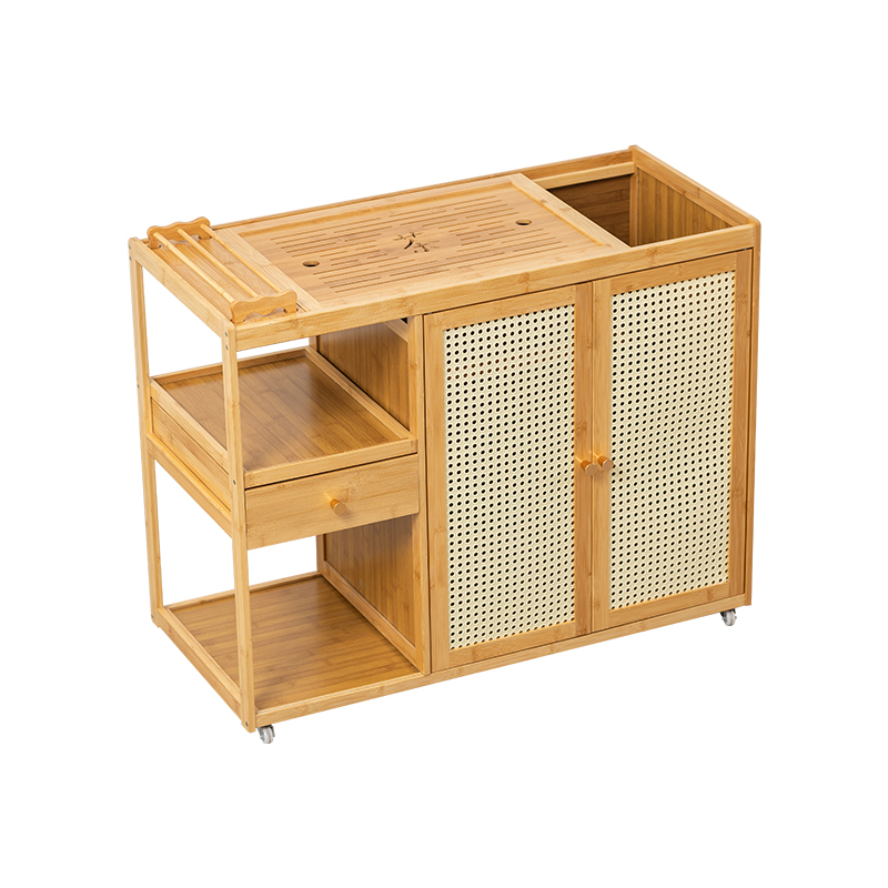 移动茶桌茶台家用阳台茶水柜带轮泡茶几茶车功夫茶具组烧水一体