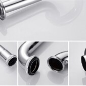 洗脸盆S弯管墙排下水管 落水管 不锈钢面盆下水管 入墙式