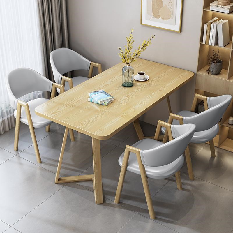 简约休闲接待洽谈桌椅店铺谈判办公休息区小户型阳台家用方桌