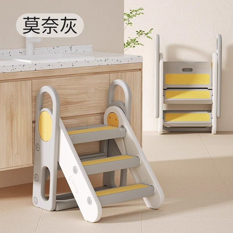 曼龙踩脚凳学习塔儿童洗漱宝宝洗手台阶凳可折叠防滑踏脚登高