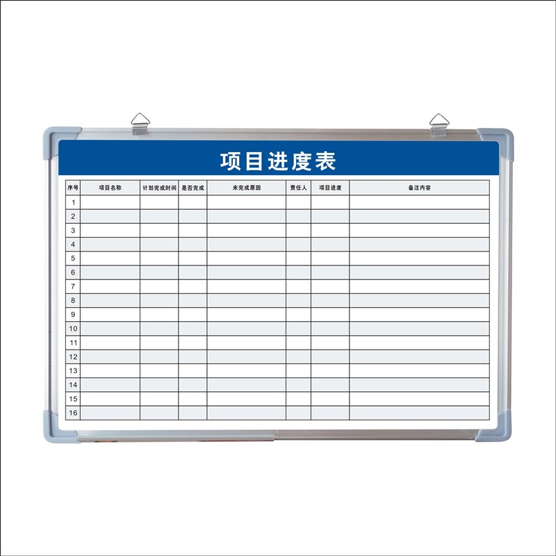公司工厂车间生产进度表看板员工考勤表公示公告栏职工出勤考核情
