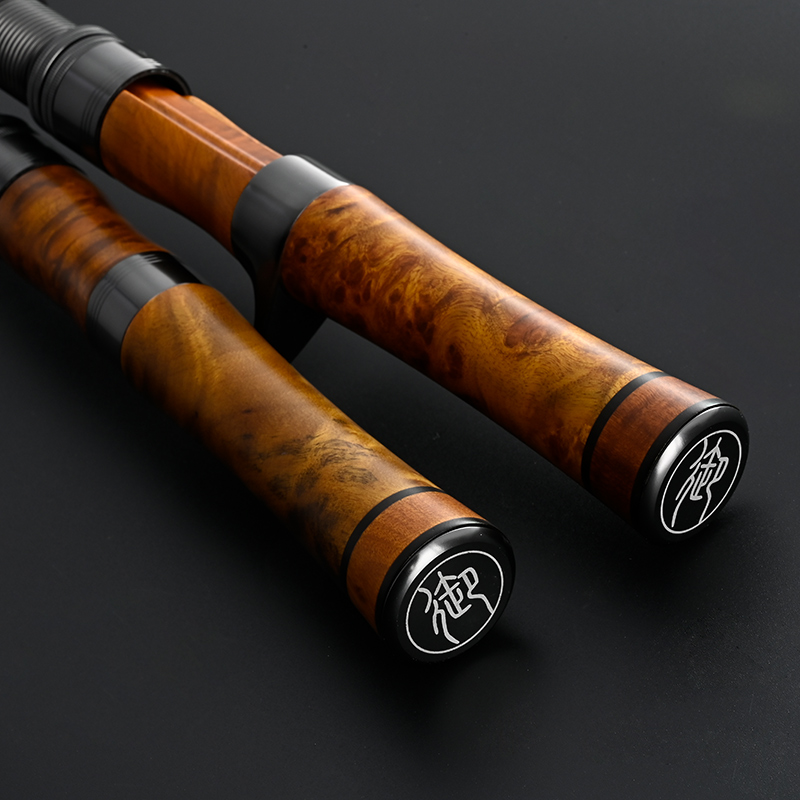 科尼新款御风微物超轻软UL快调弹射白条马口竿溪流实木路亚竿单杆