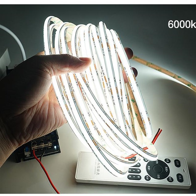 青璨灯带2V智能三色LED灯条客厅卧室无主灯橱柜自粘柔性并联定制