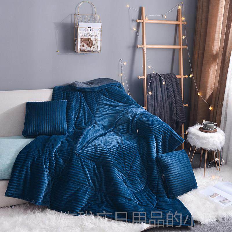 正品魔纯色冬加厚法绒枕被子两用季午休毯汽车办抱公室折叠靠背枕,居家布艺,抱枕被,淘宝优惠券,粉丝福利购,淘宝优惠卷