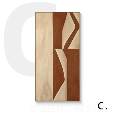 正品现代轻奢竖版玄关饰画莫迪色抽象壁入户兰正对装门画过道走廊