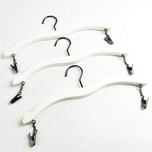 正品裤白色实木内衣架装店加粗防滑内夹衣挂内文胸服架子女士内衣