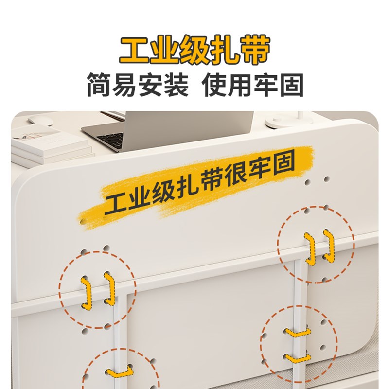 牀桌电脑牀上桌摺叠牀边寝室宿舍上铺悬空侧面大学生悬挂式小桌