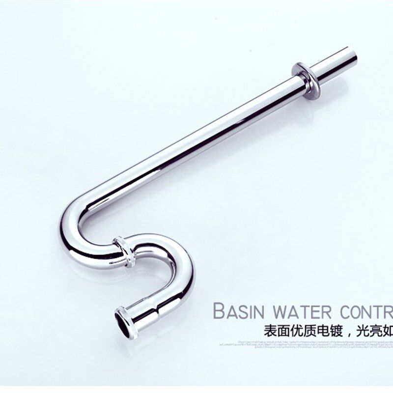 不锈钢下水管墙排加厚面盆下水器台盆洗手池S弯防臭排水落水管